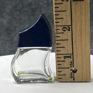 Casaque Jean d'Albret Mini Perfume Bottle Empty Vintage Blue Vanity Decor Rare